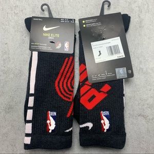 New Nike Elite Crew Portland Trail Blazers Socks